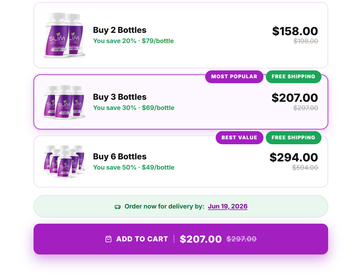 SlimMetrix discount